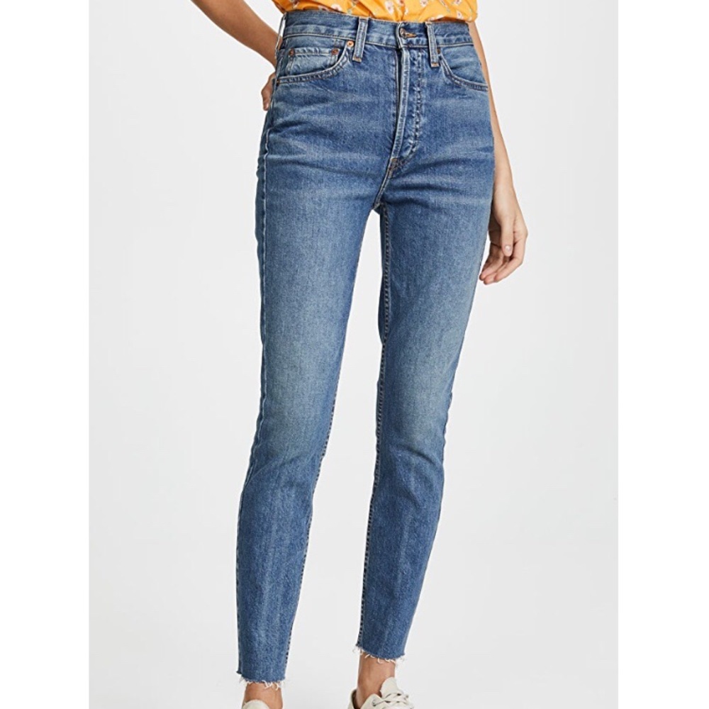 RE/DONE high rise ankle crop